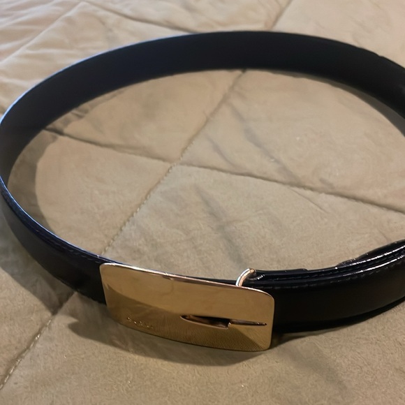 GUCCI black patten leather retro / vintage belt authentic - Picture 2 of 13
